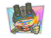 Sticker Try Hard (Holo)